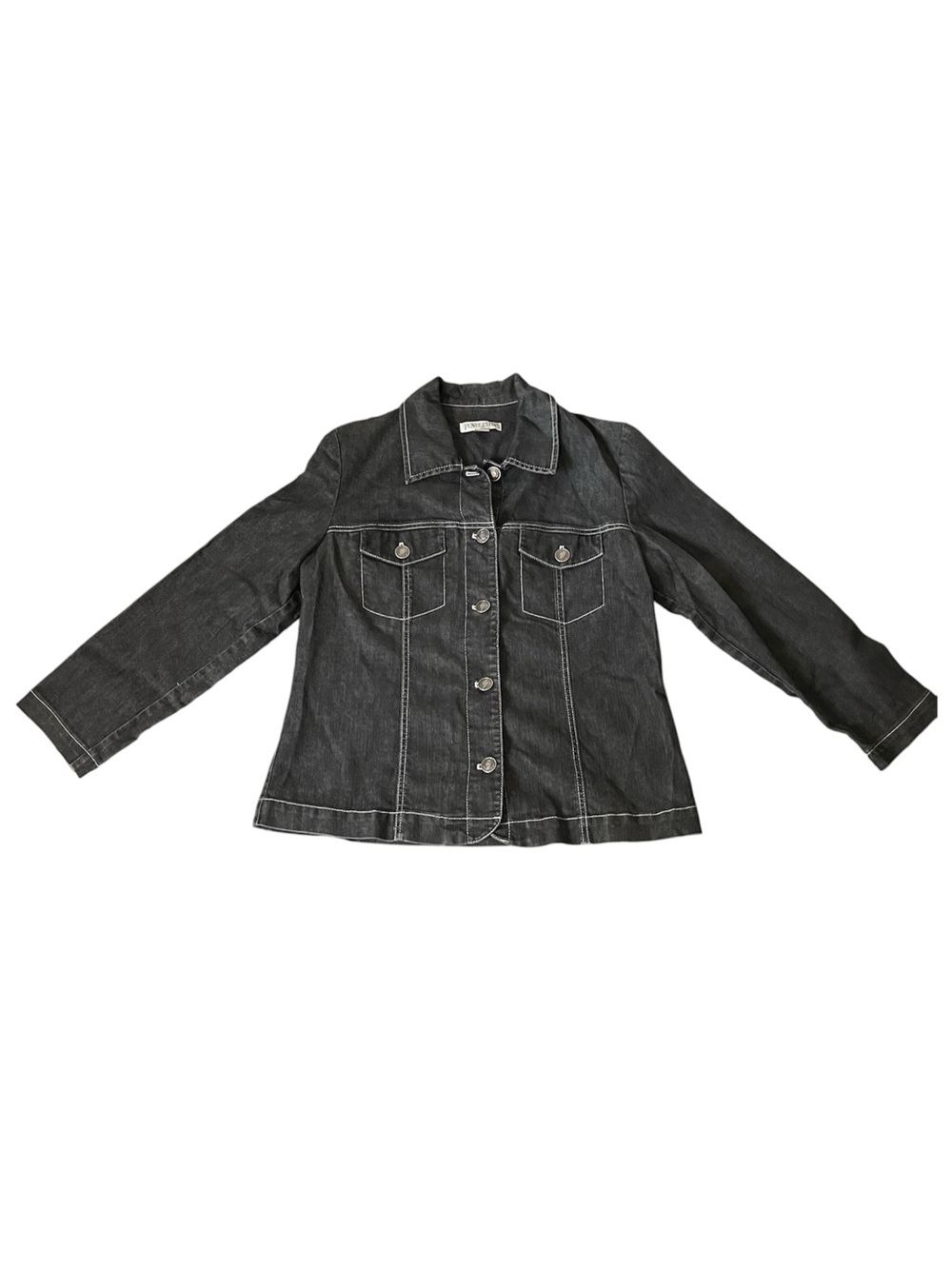 Pendleton Black Denim Jacket with Contrast Stitching